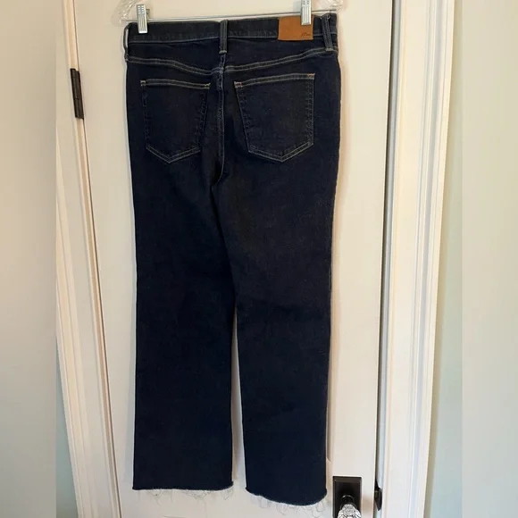 J. Crew Slim Demi Boot Jeans in Rinse wash Raw Hem Size 29 Style BM820 - Picture 3 of 9